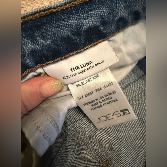 Joe's Jeans The Luna High Rise Straight Ankle Cigarette Jeans Medium Wash 29 - Picture 4 of 6